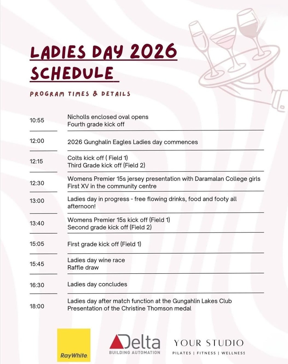Supporting the Gungahlin Eagles Ladies Day